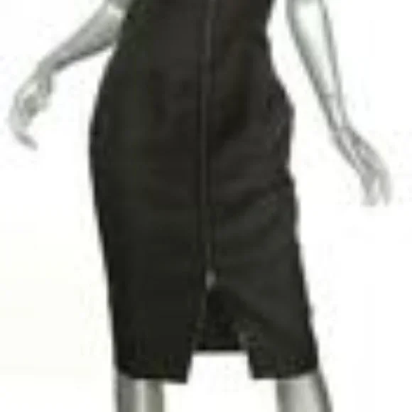 Victoria Beckham Dresses Victoria Beckham Black Front Zip Low